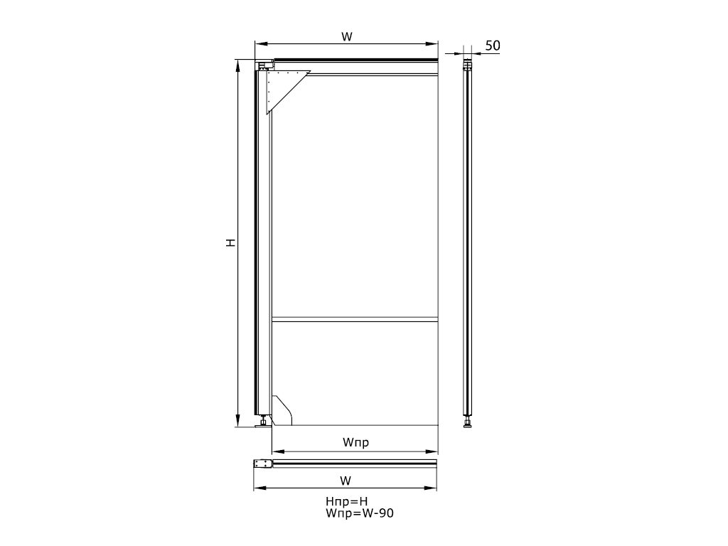 Одна створка.